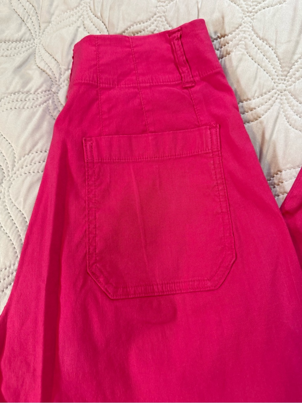 Maeve Anthropologie Colette Pink Wide Leg Ankle Pants Womens 25 - Picture 11 of 12